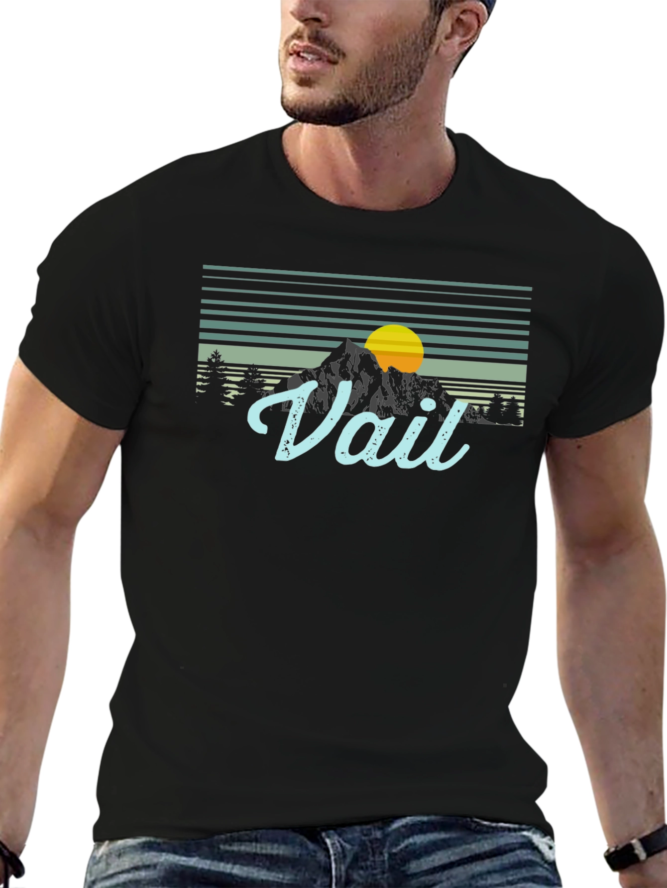 Vail Mountain Sunset Graphic Tee