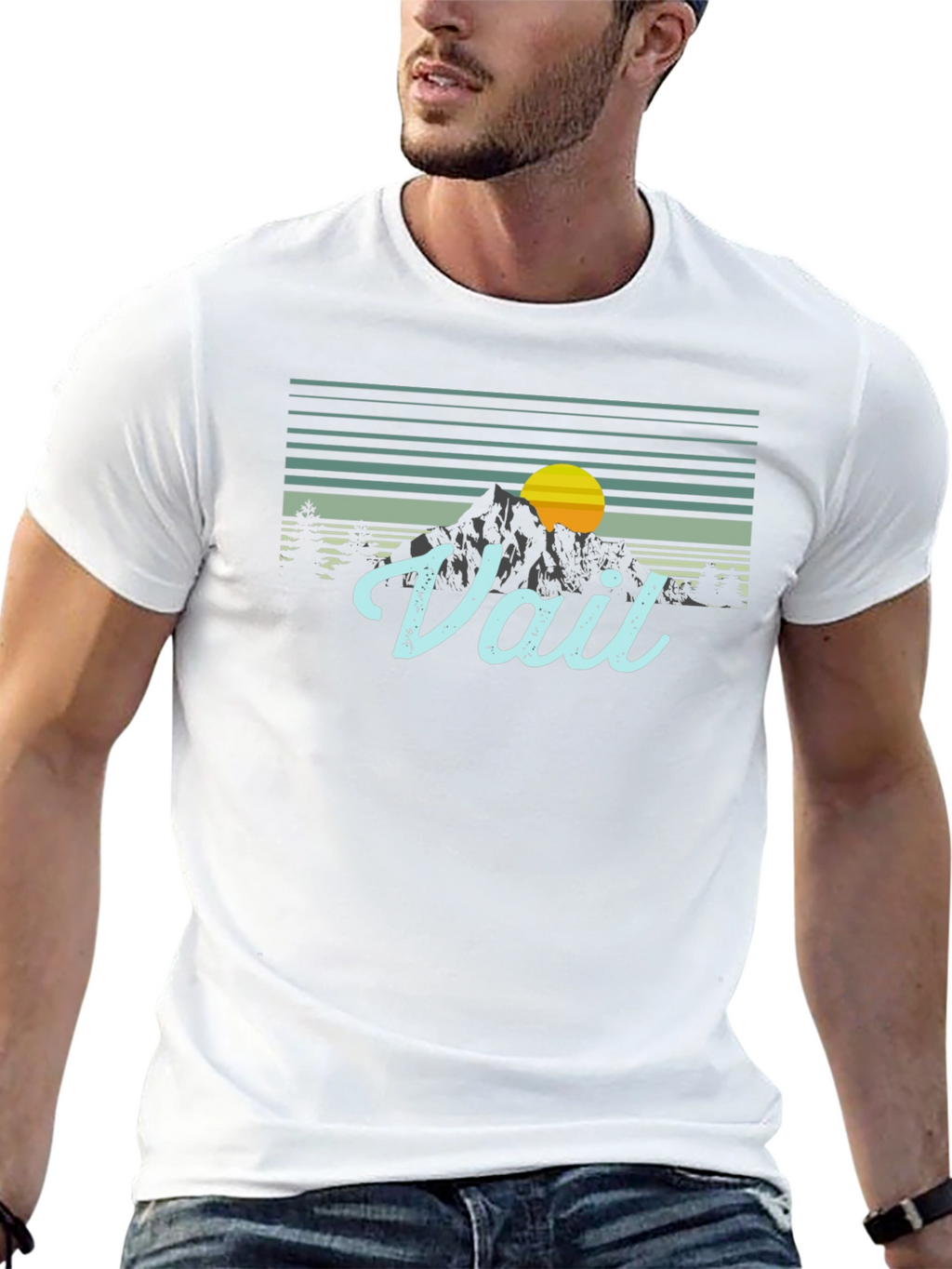 Vail Mountain Sunset Graphic Tee