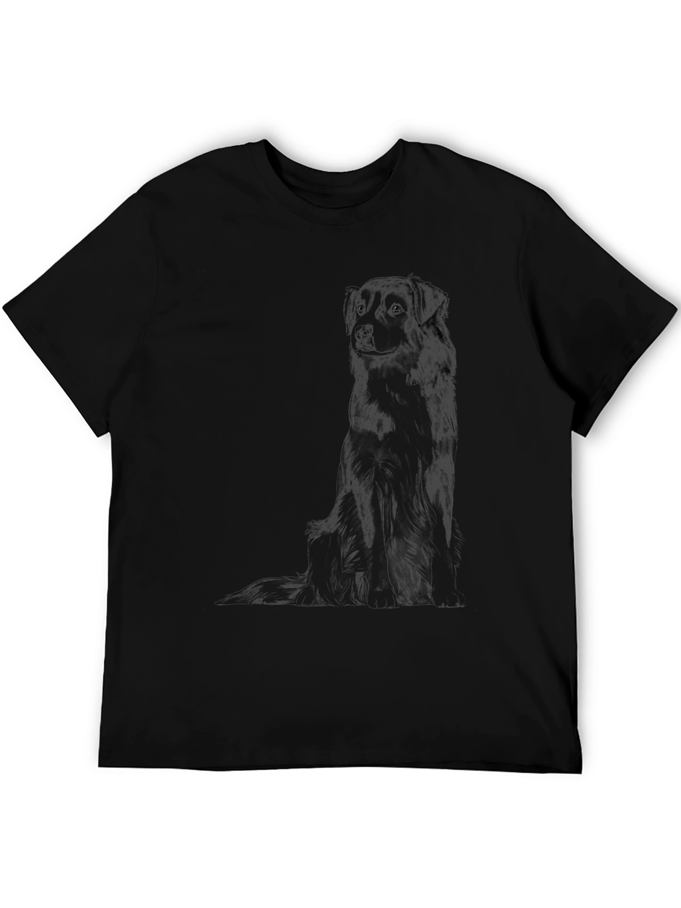 Dog Graphic Black T-Shirt | Unique Casual Wear