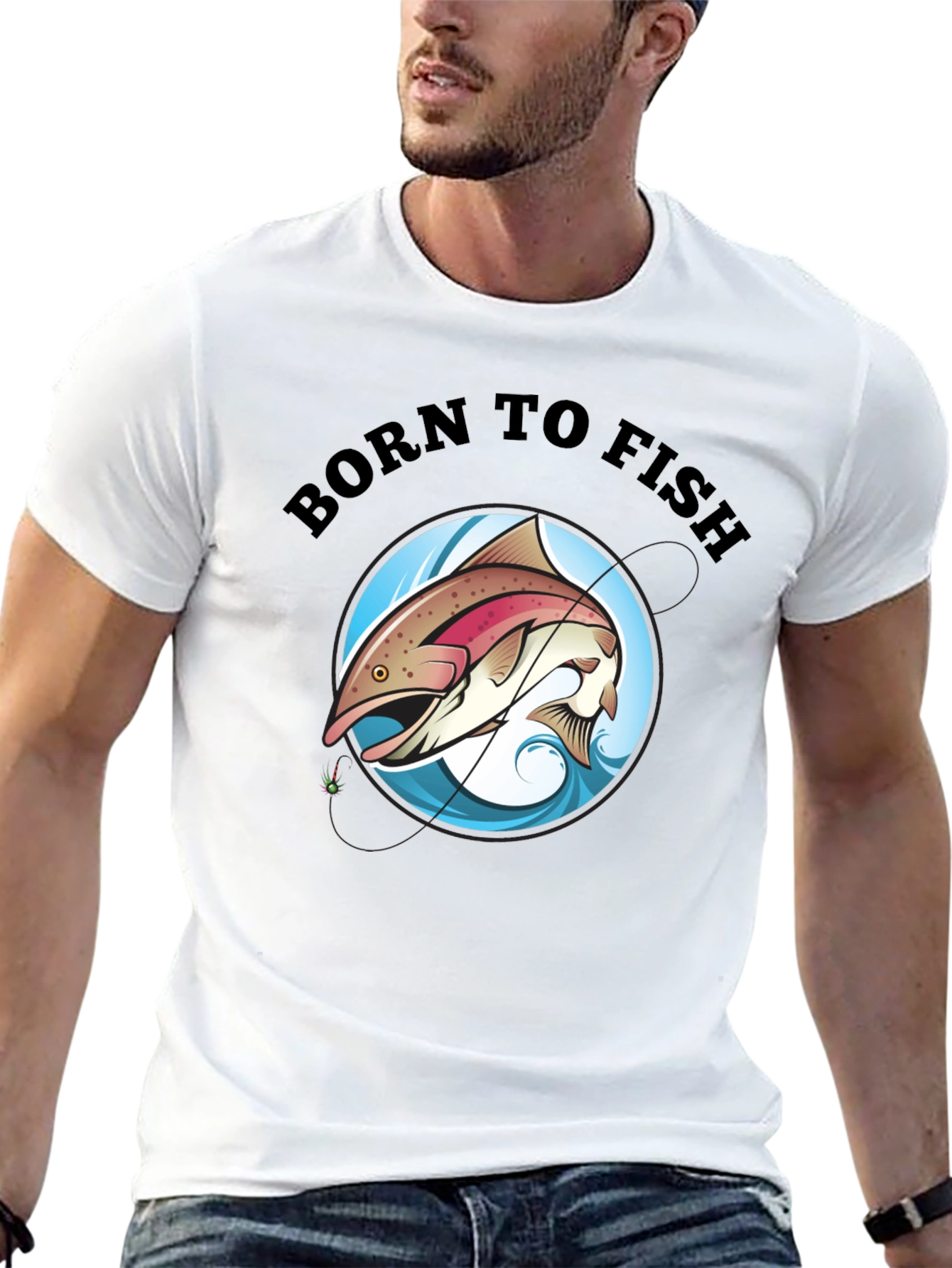 Born to Fish Black T-Shirt