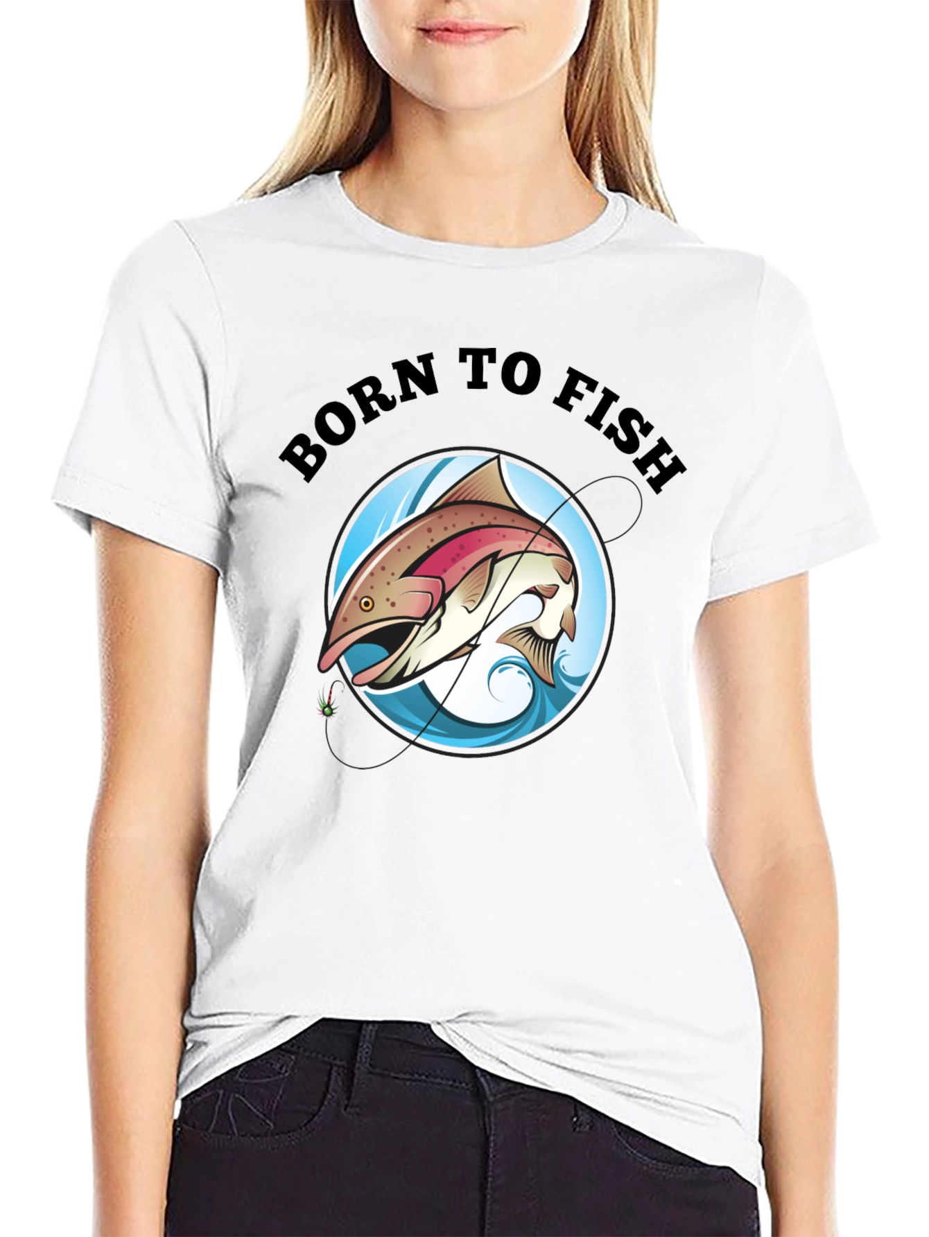 Born to Fish Black T-Shirt