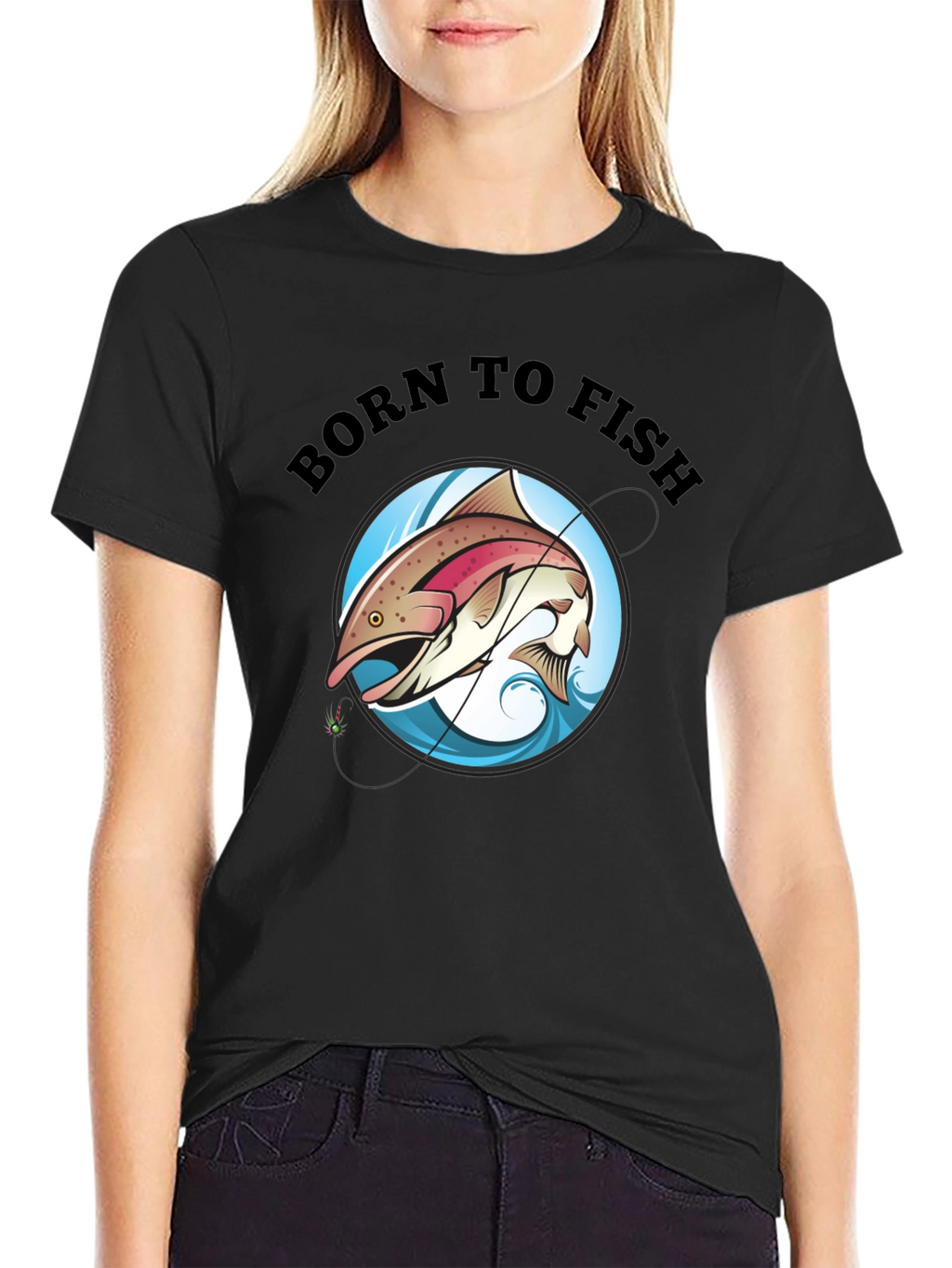 Born to Fish Black T-Shirt