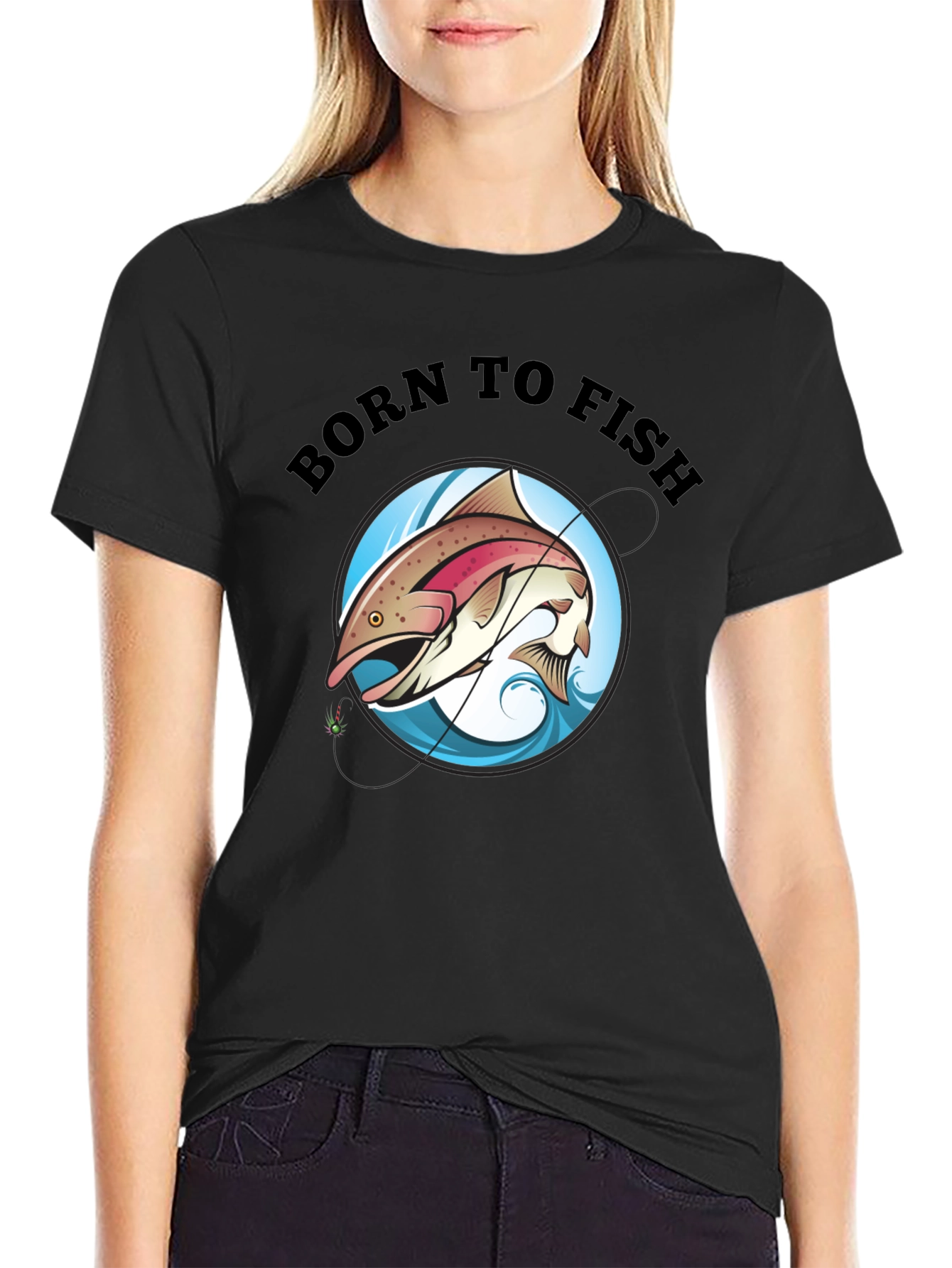Born to Fish Black T-Shirt