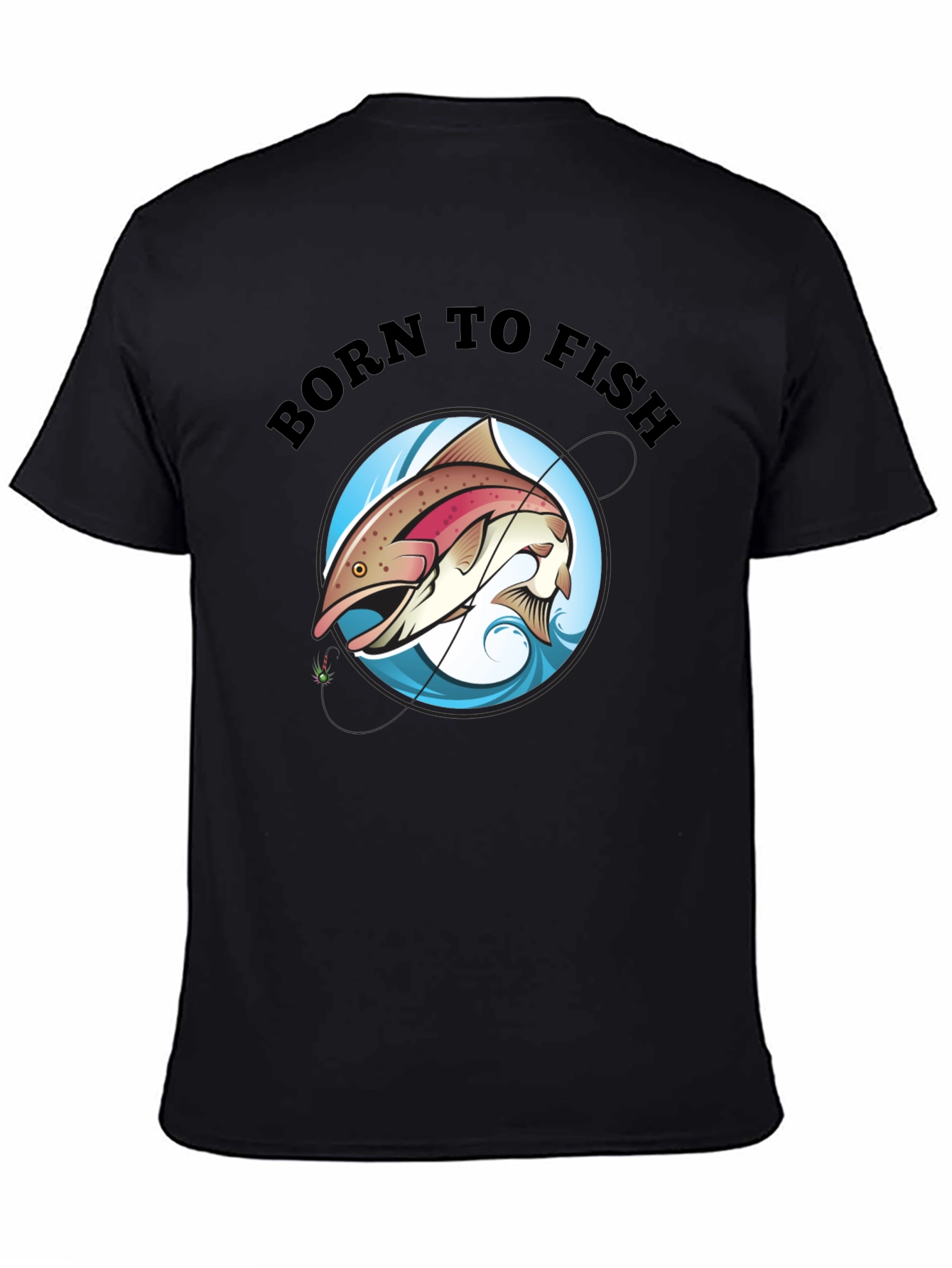 Born to Fish Black T-Shirt