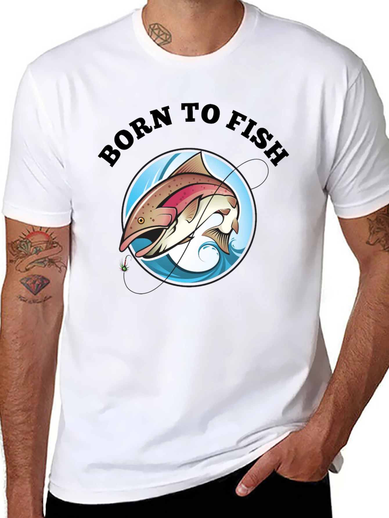 Born to Fish Black T-Shirt