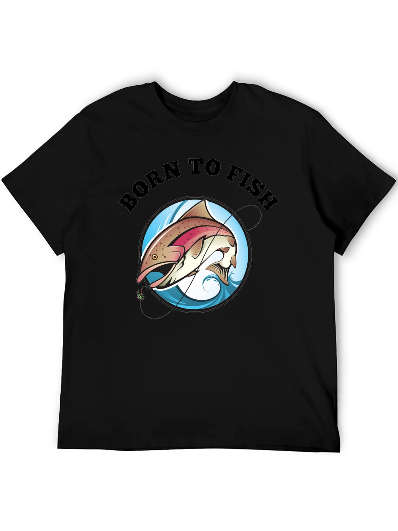 Born to Fish Black T-Shirt