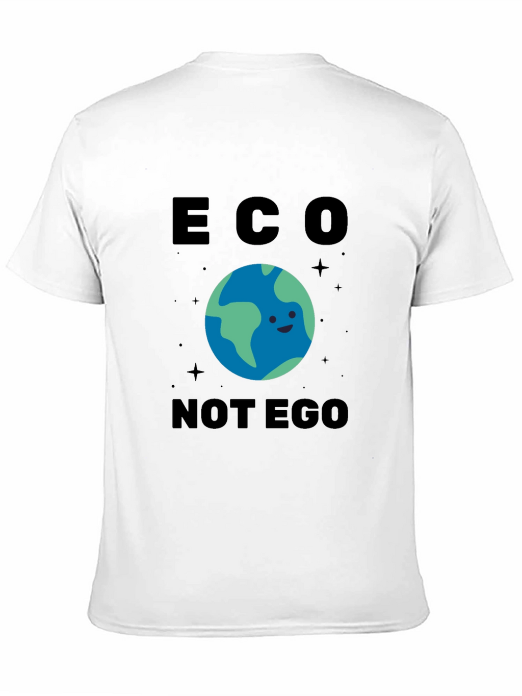 Eco Not Ego Earth Graphic T-Shirt