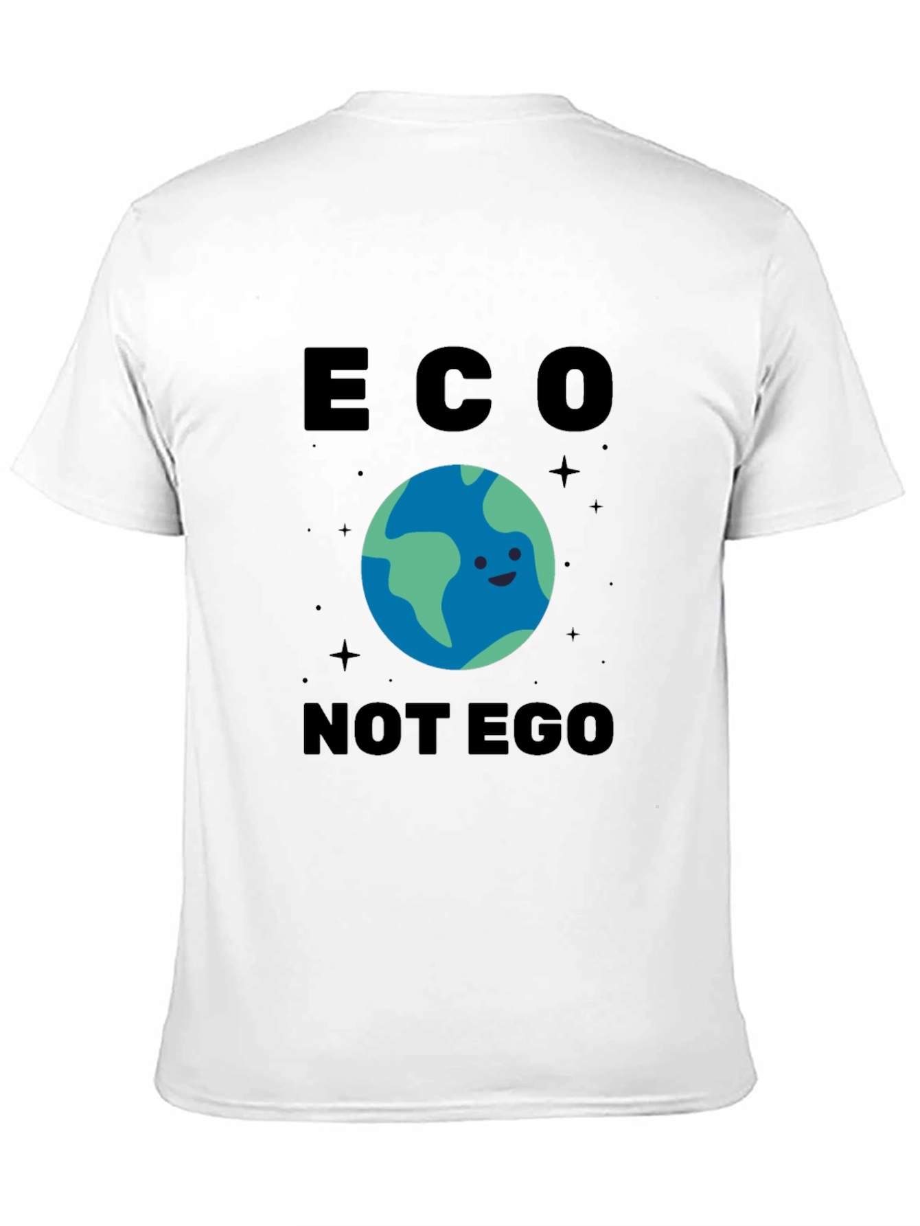 Eco Not Ego Earth Graphic T-Shirt