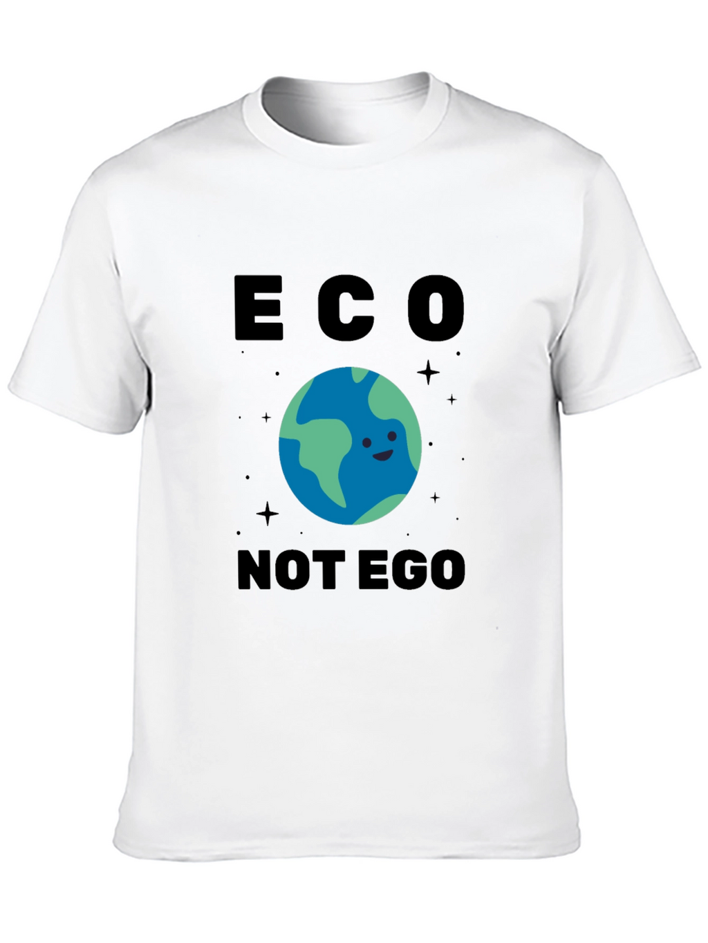 Eco Not Ego Earth Graphic T-Shirt