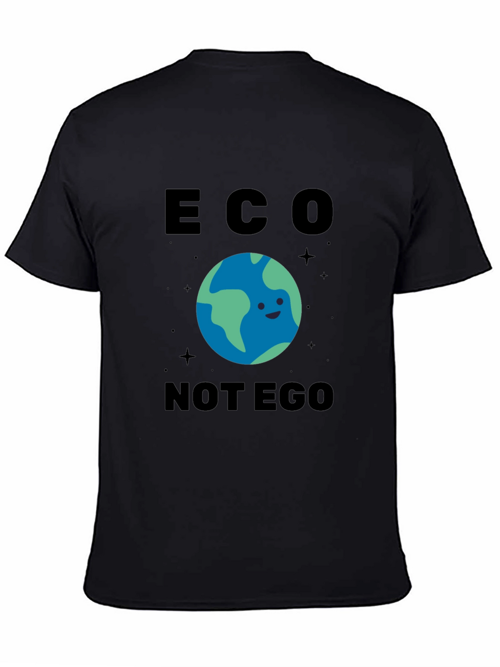 Eco Not Ego Earth Graphic T-Shirt
