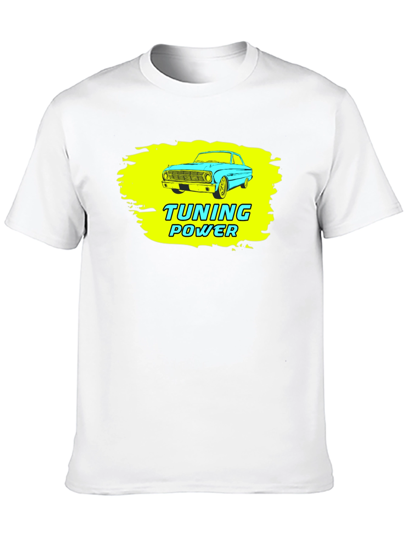 Tuning Power Car Graphic Black T-Shirt