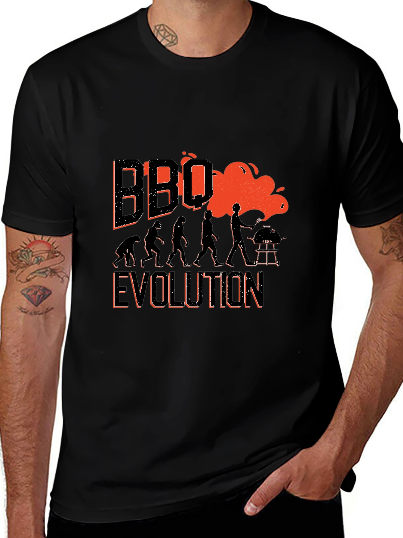 BBQ Evolution Graphic Tee - Funny Grilling T-Shirt