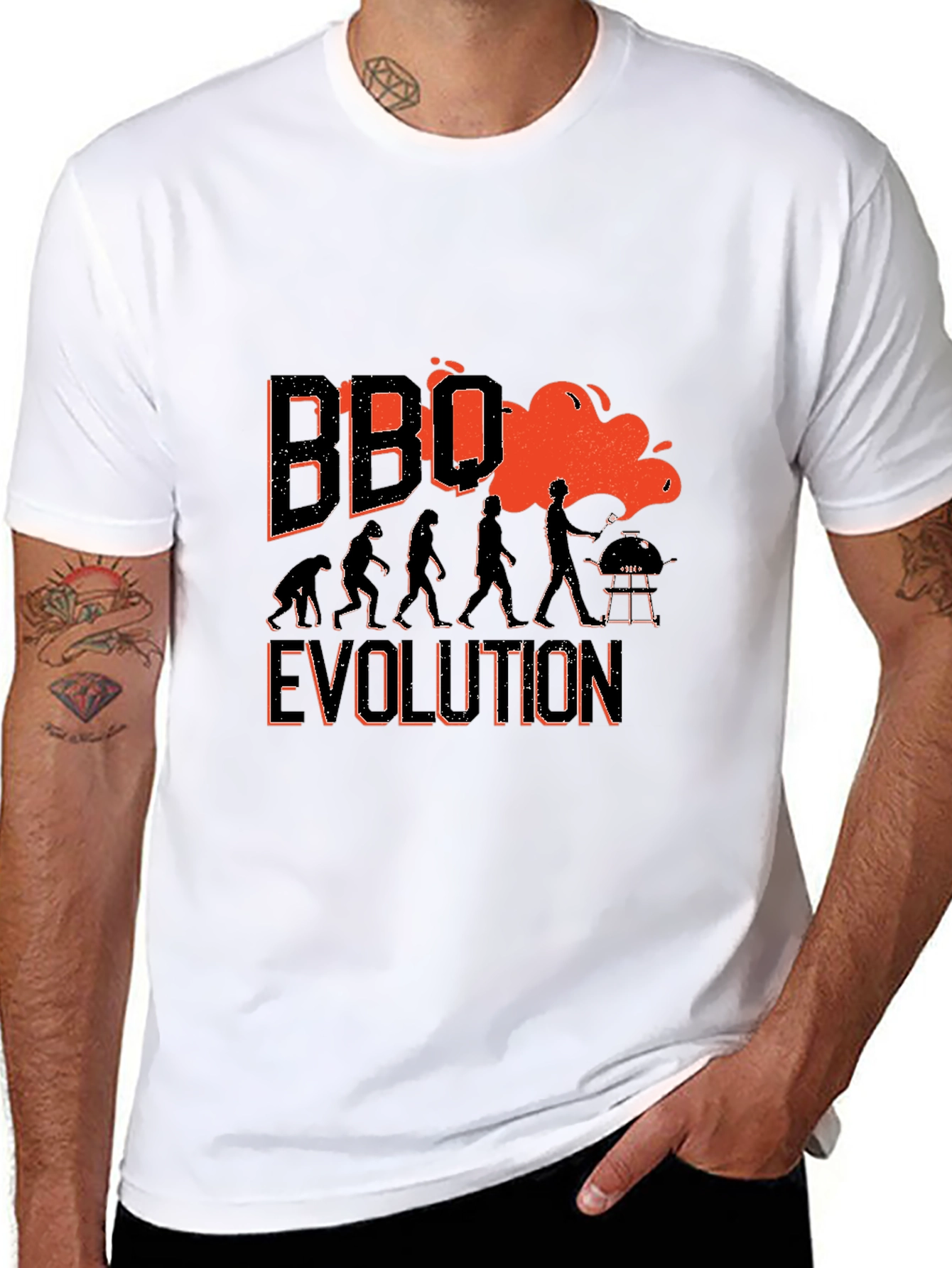 BBQ Evolution Graphic Tee - Funny Grilling T-Shirt