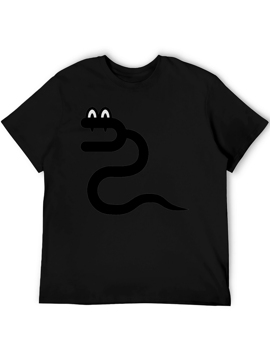 Funny Snake Graphic Tee - Black T-Shirt