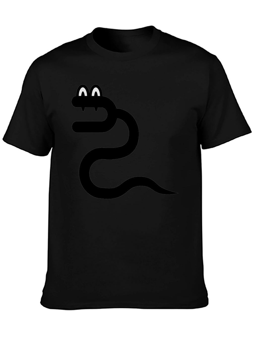 Funny Snake Graphic Tee - Black T-Shirt