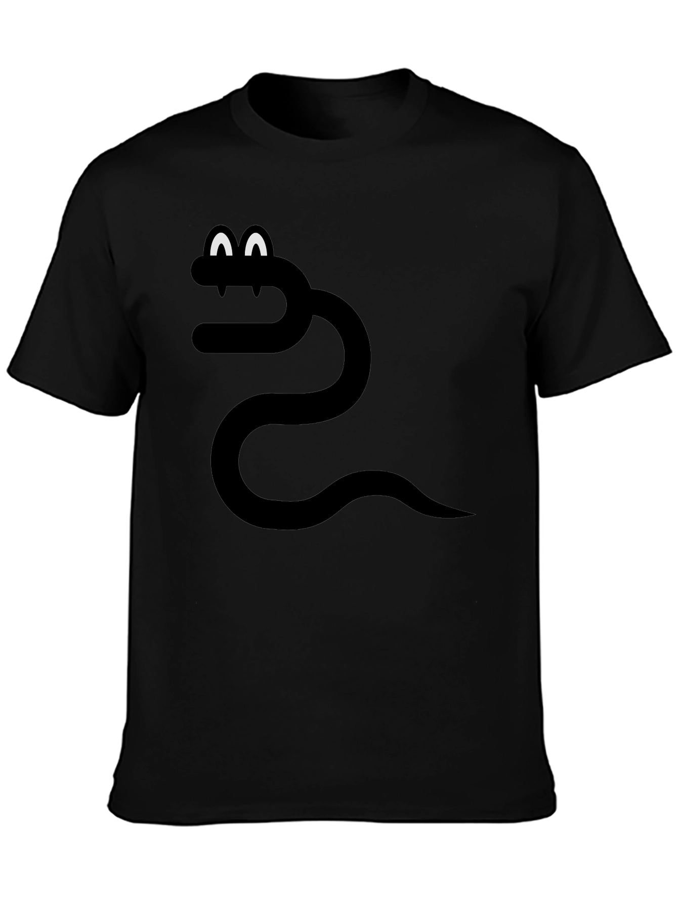 Funny Snake Graphic Tee - Black T-Shirt