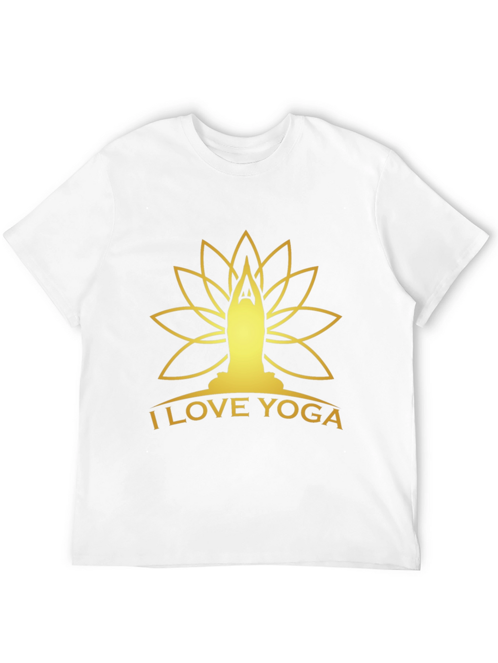 I Love Yoga Black T-Shirt