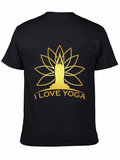 I Love Yoga Black T-Shirt