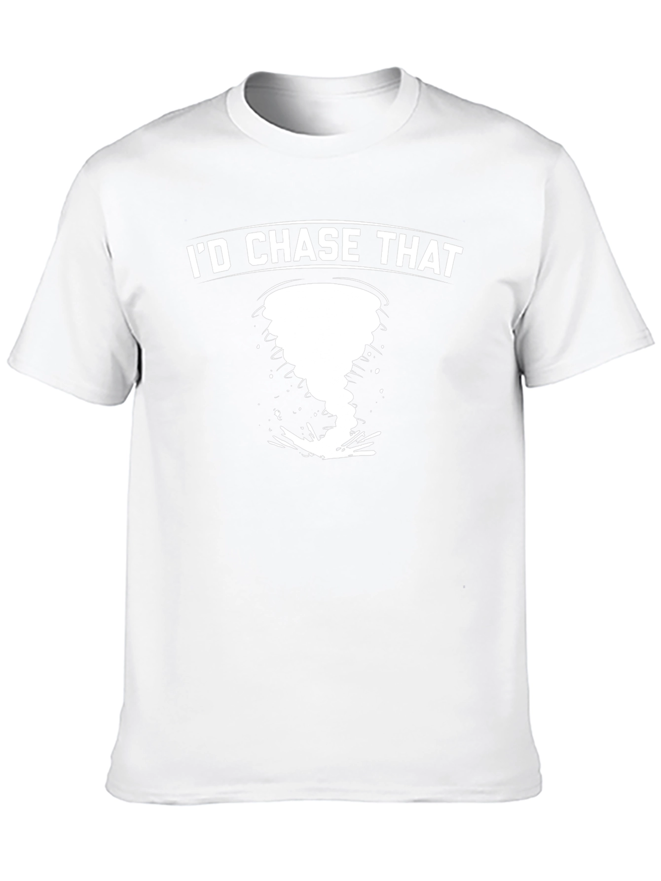 Id Chase That Tornado Black Graphic T-Shirt