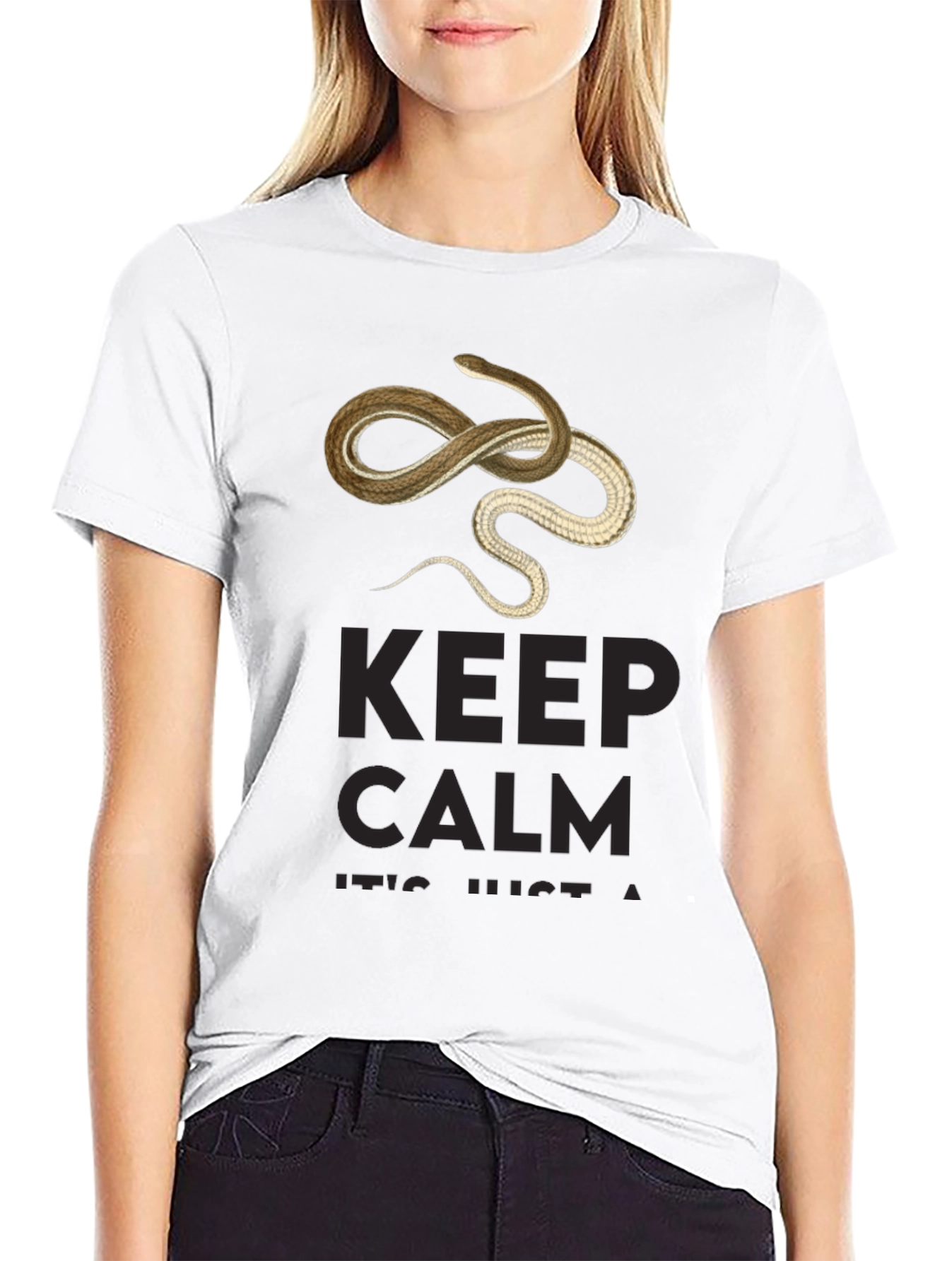 Keep Calm Snake Tee - Mens Graphic T-Shirt