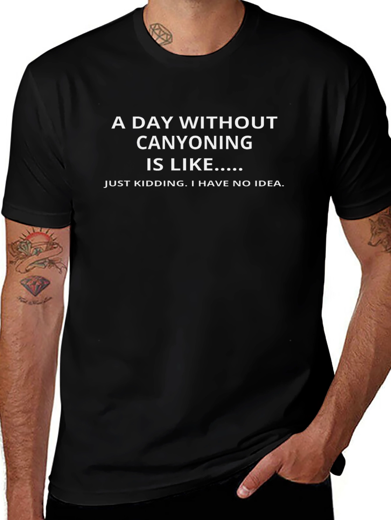 Funny Canyoning T-Shirt - A Day Without Canyoning