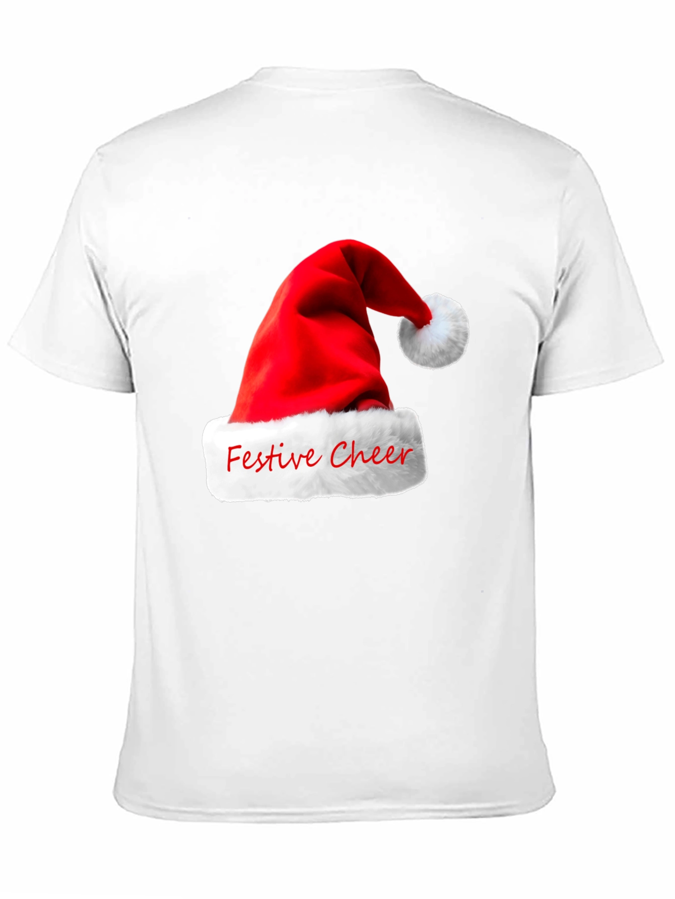 Festive Cheer Santa Hat Graphic T-Shirt