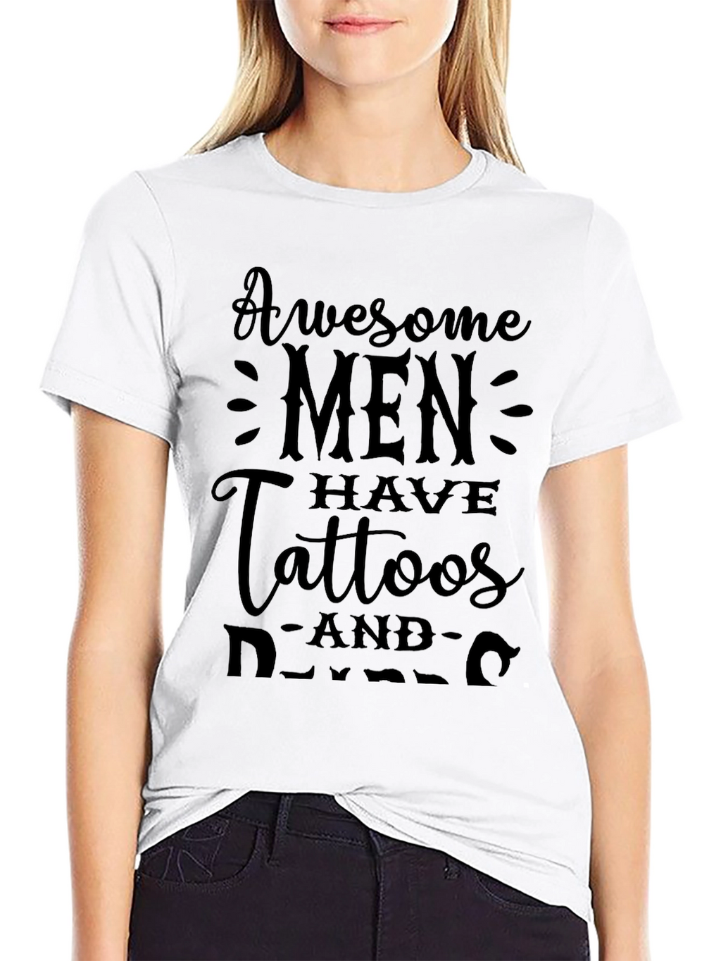 Awesome Men Tattoos Graphic Black T-Shirt