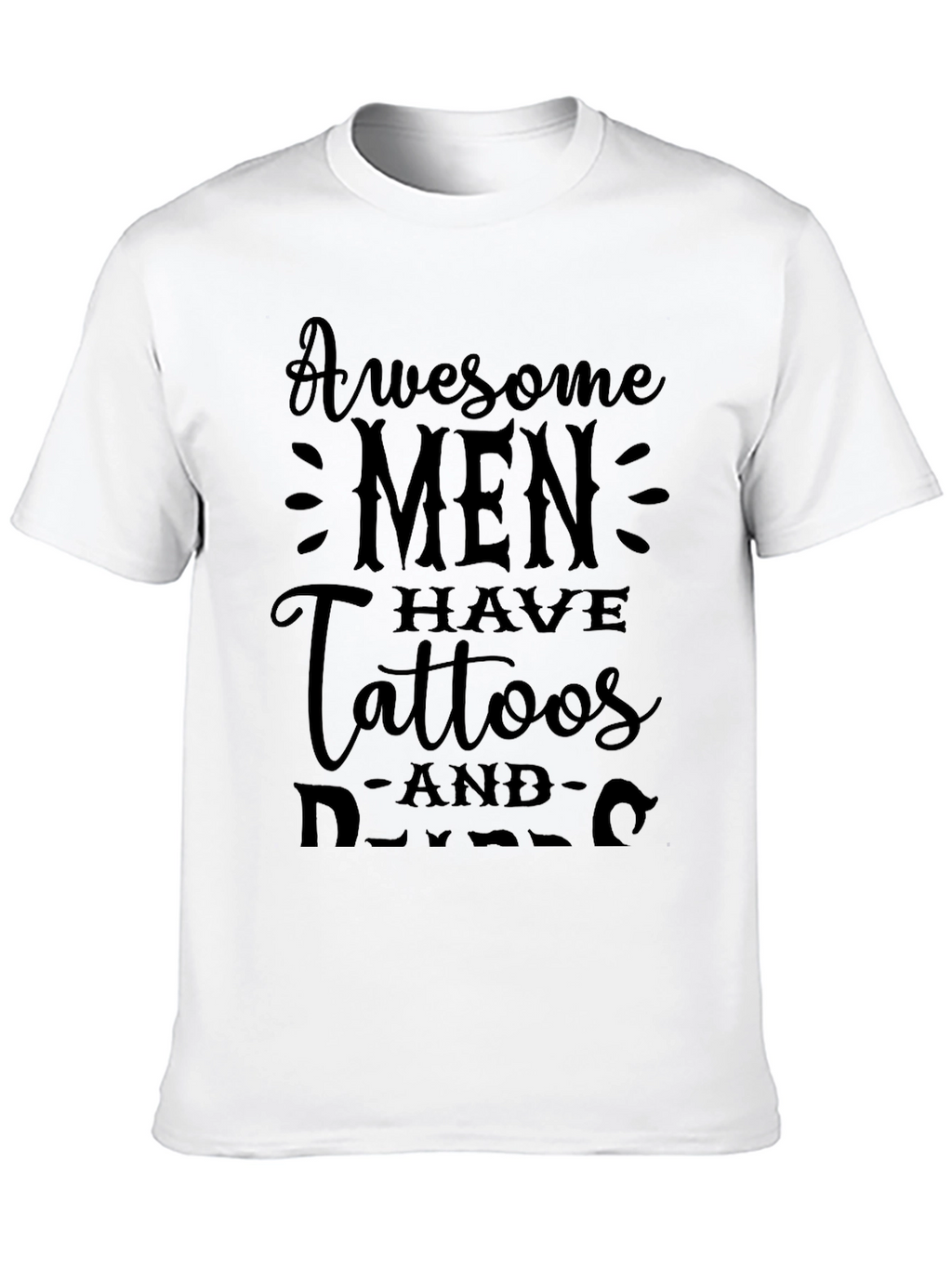 Awesome Men Tattoos Graphic Black T-Shirt