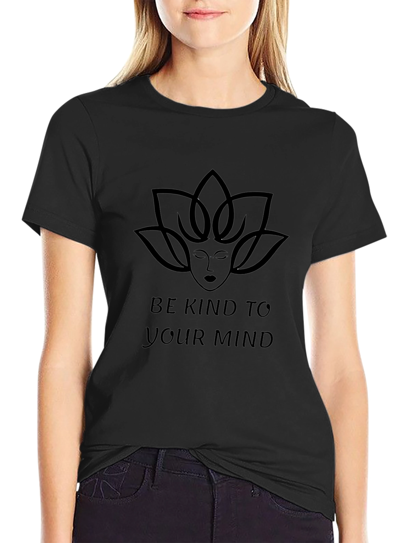 Be Kind To Your Mind Graphic Tee - Black