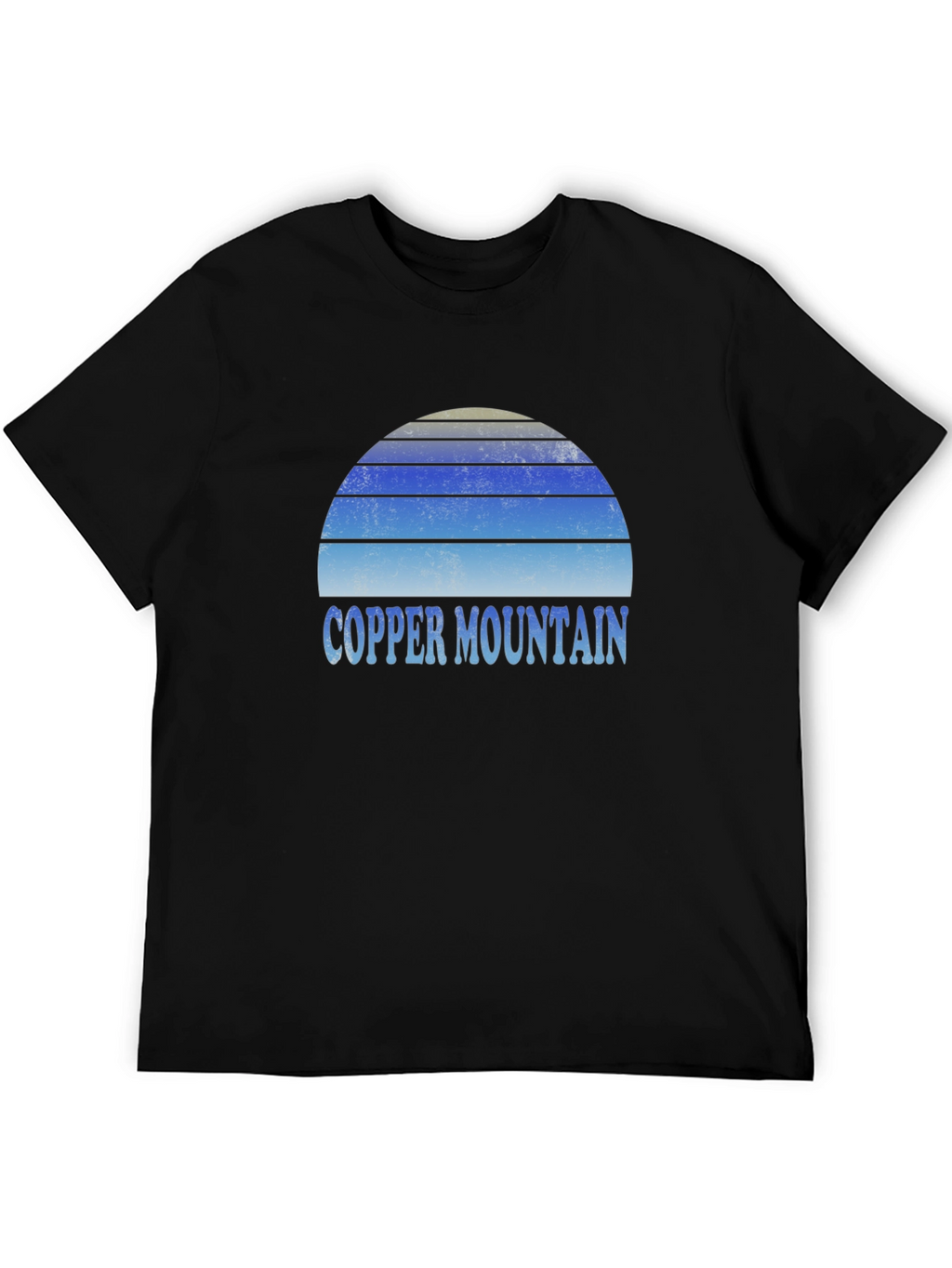 Copper Mountain Retro Sunset Graphic Tee - Black