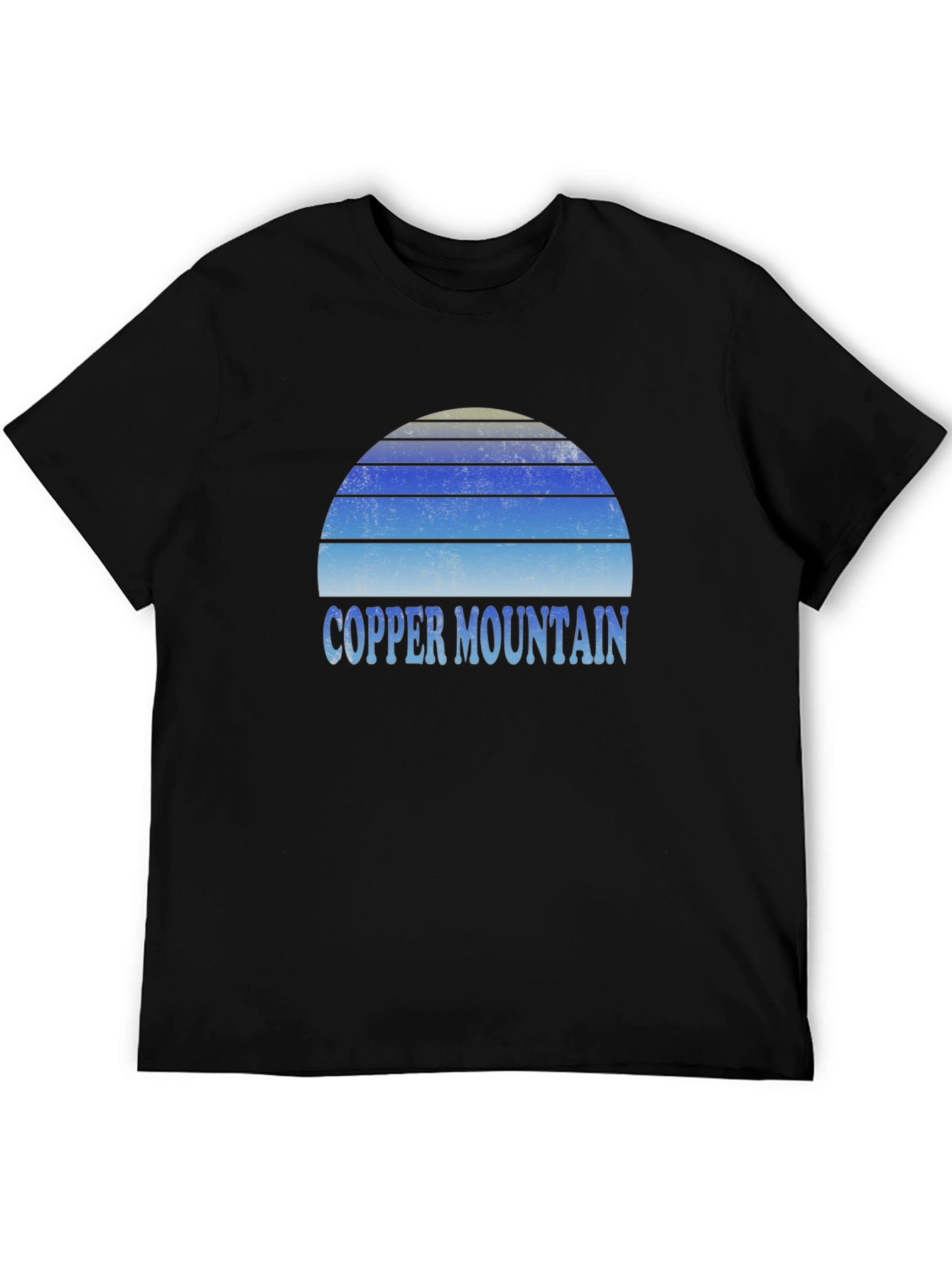 Copper Mountain Retro Sunset Graphic Tee - Black