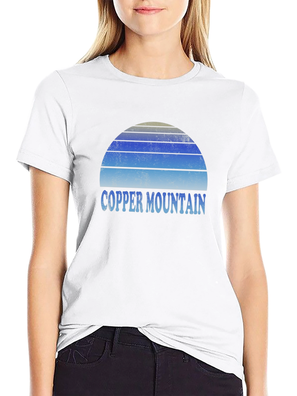 Copper Mountain Retro Sunset Graphic Tee - Black