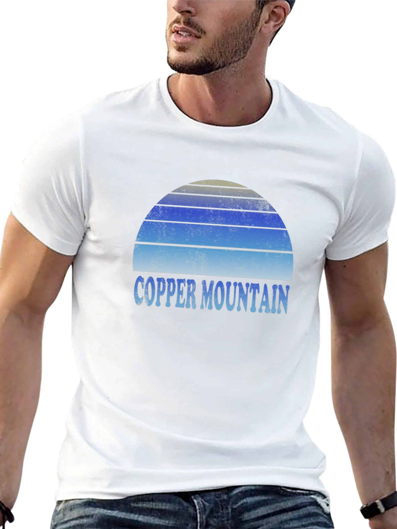 Copper Mountain Retro Sunset Graphic Tee - Black