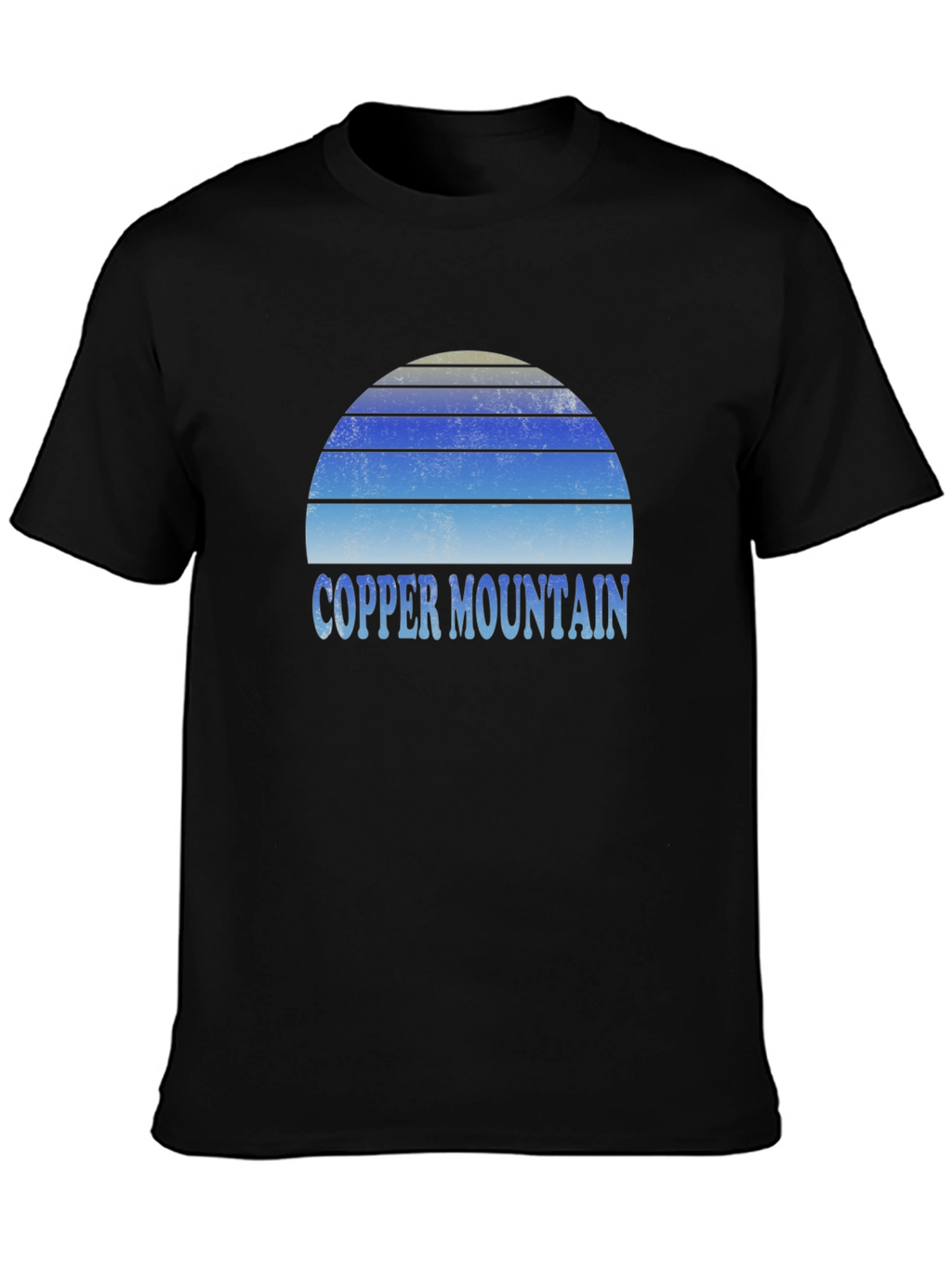 Copper Mountain Retro Sunset Graphic Tee - Black
