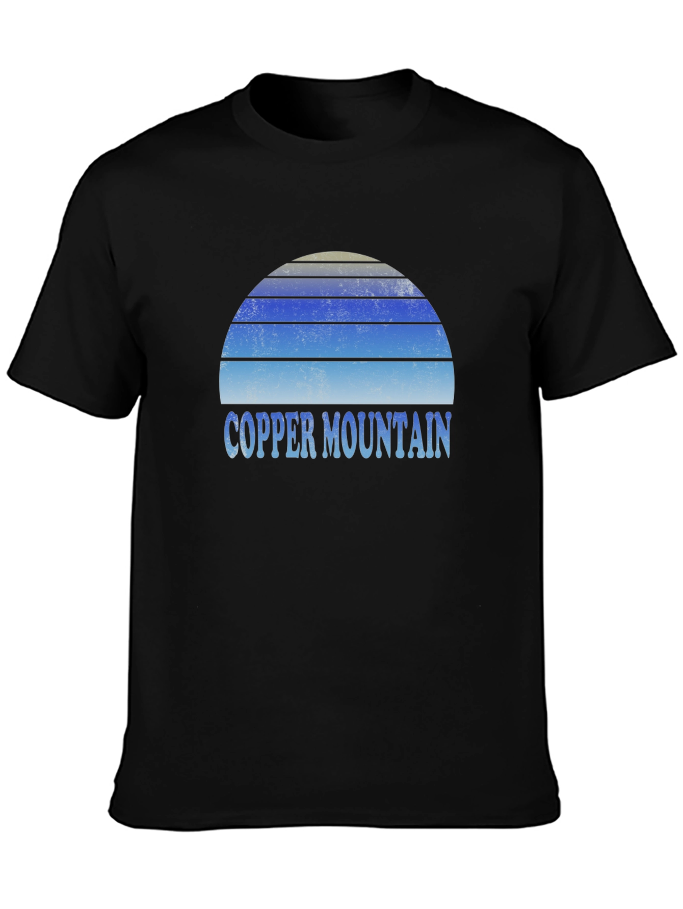 Copper Mountain Retro Sunset Graphic Tee - Black