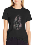 Treble Clef Graphic Tee - Musical Note T-Shirt