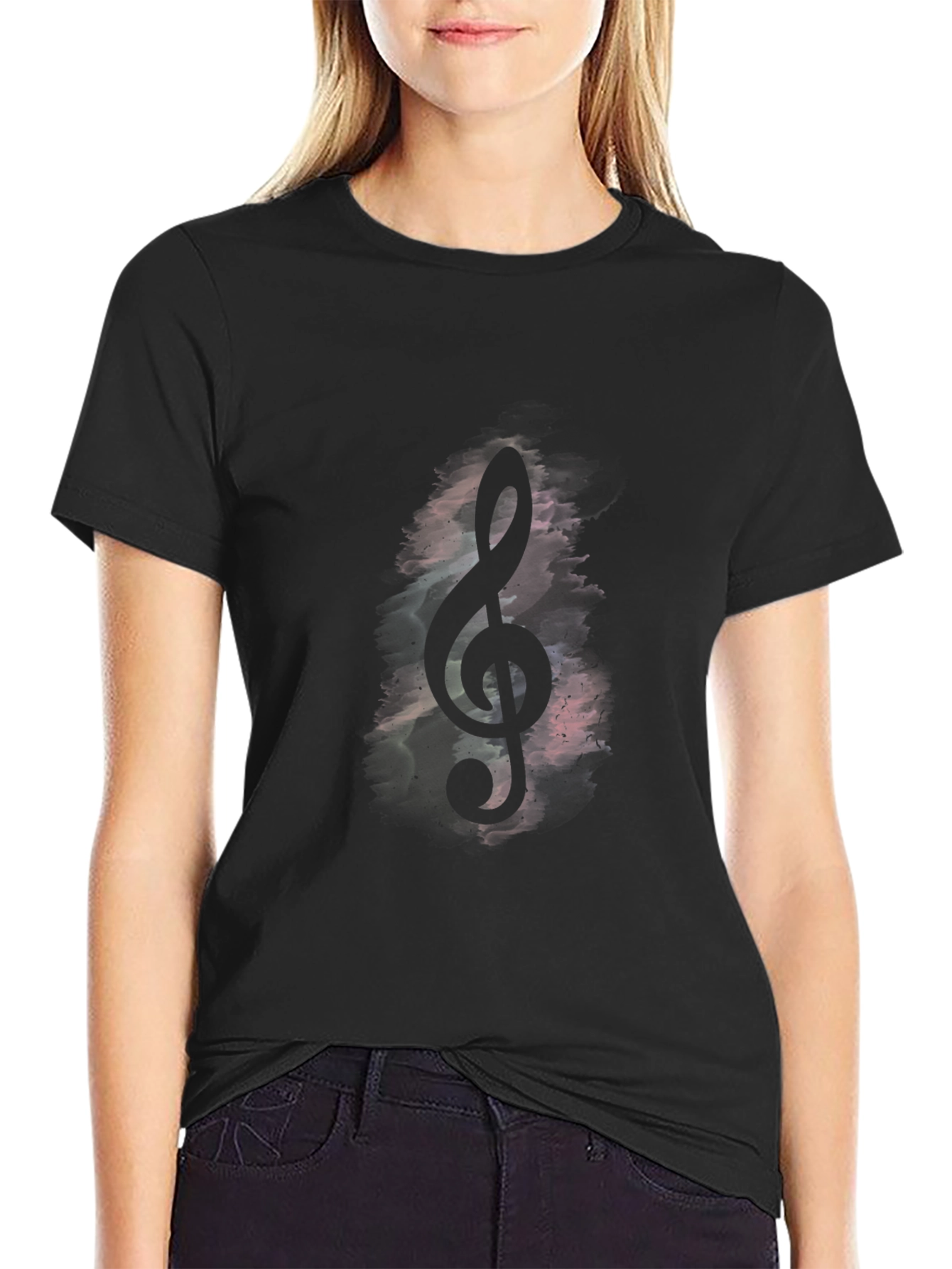 Treble Clef Graphic Tee - Musical Note T-Shirt