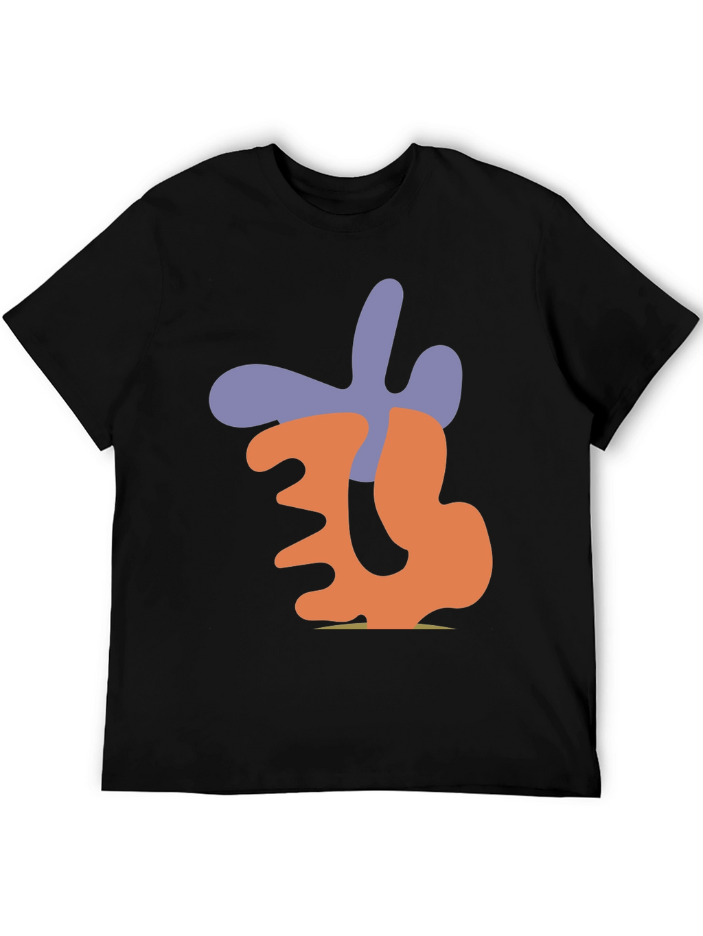 Abstract Graphic Print Black Casual T-Shirt