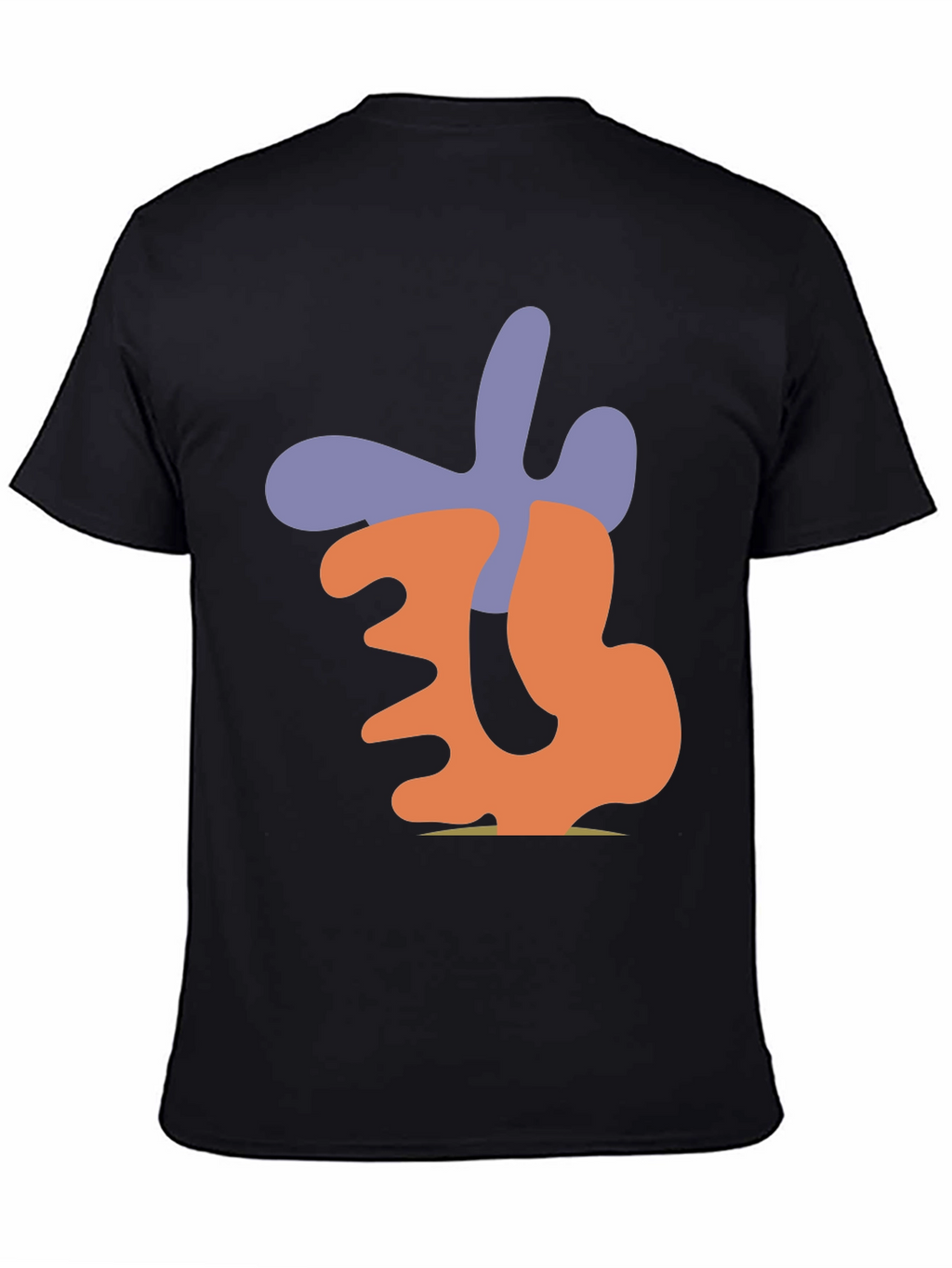 Abstract Graphic Print Black Casual T-Shirt