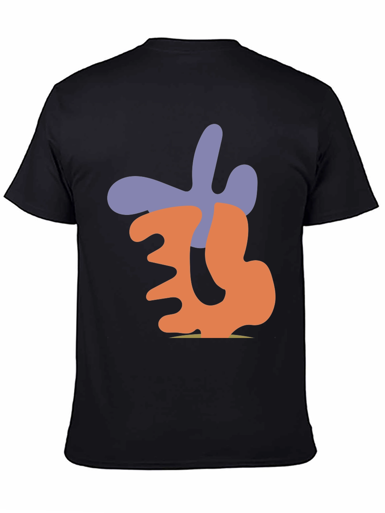 Abstract Graphic Print Black Casual T-Shirt