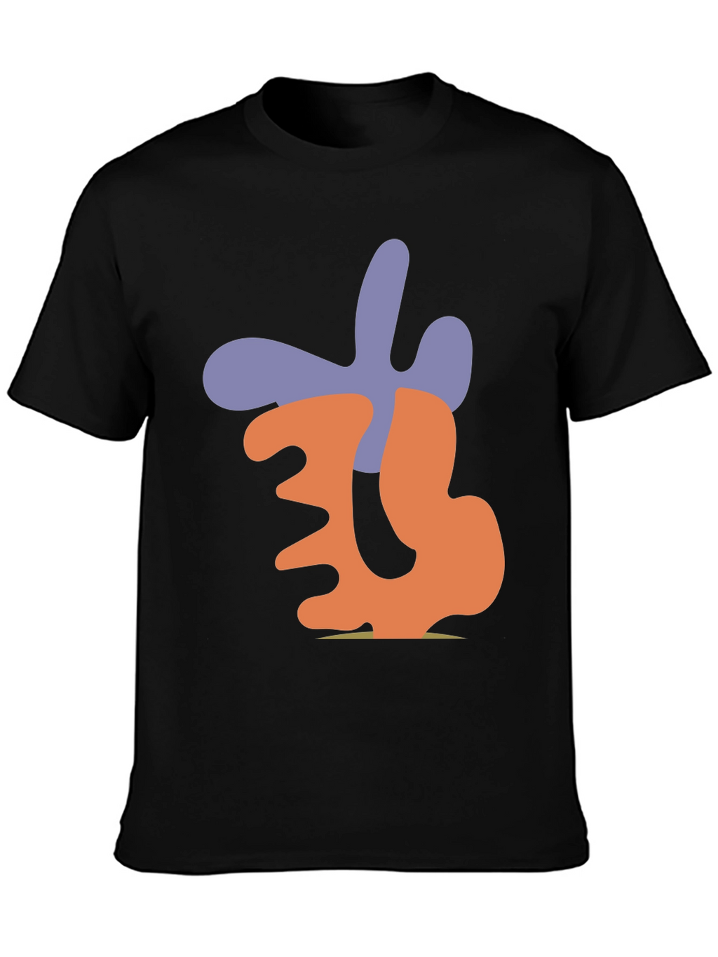 Abstract Graphic Print Black Casual T-Shirt