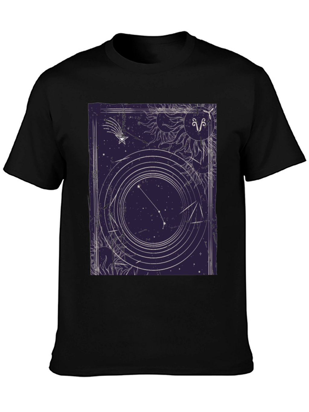 Aries Zodiac Sign Graphic Print T-Shirt