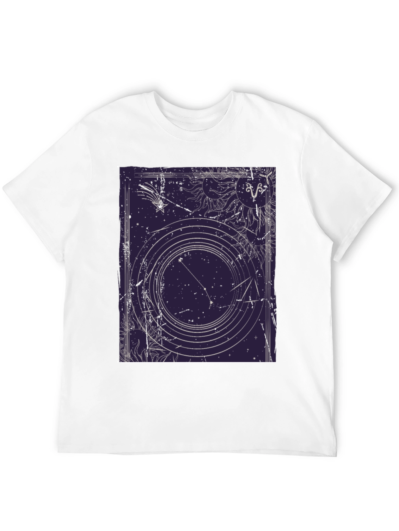Aries Zodiac Sign Graphic Print T-Shirt