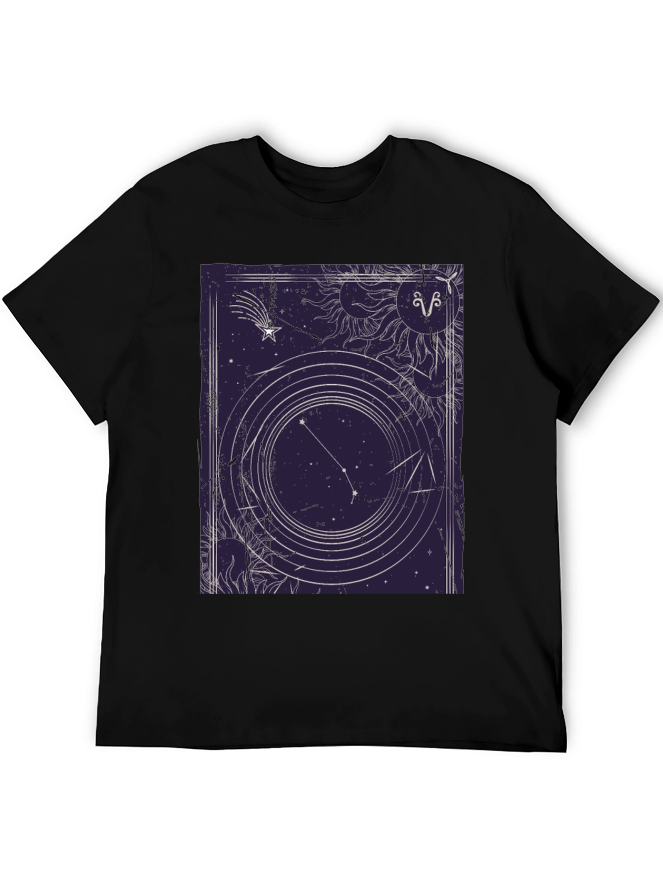 Aries Zodiac Sign Graphic Print T-Shirt
