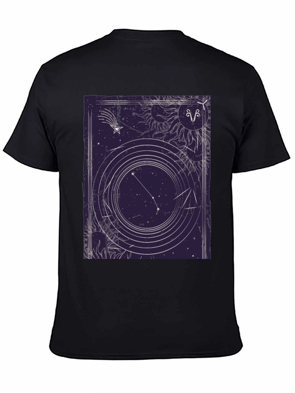 Aries Zodiac Sign Graphic Print T-Shirt