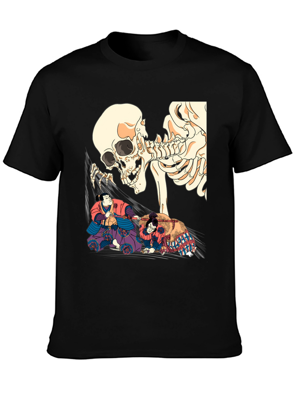 Skull & Sumo Wrestler Graphic T-Shirt