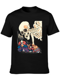 Skull & Sumo Wrestler Graphic T-Shirt