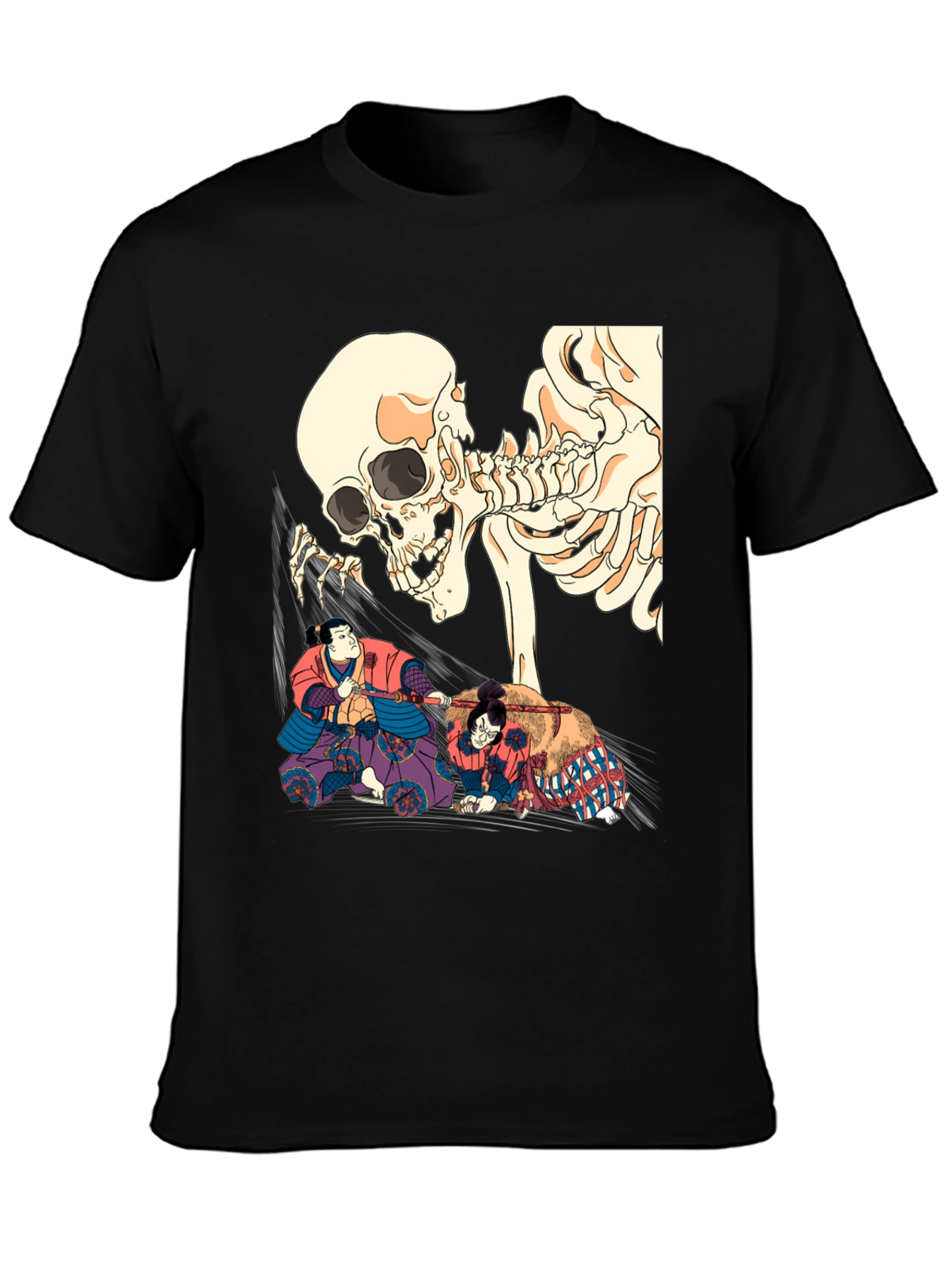 Skull & Sumo Wrestler Graphic T-Shirt