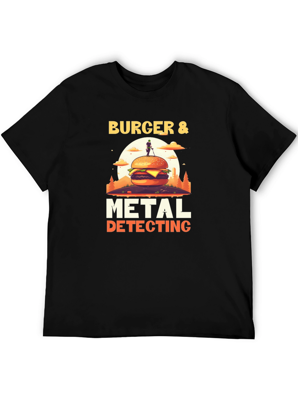 Burger & Metal Detecting Graphic Tee