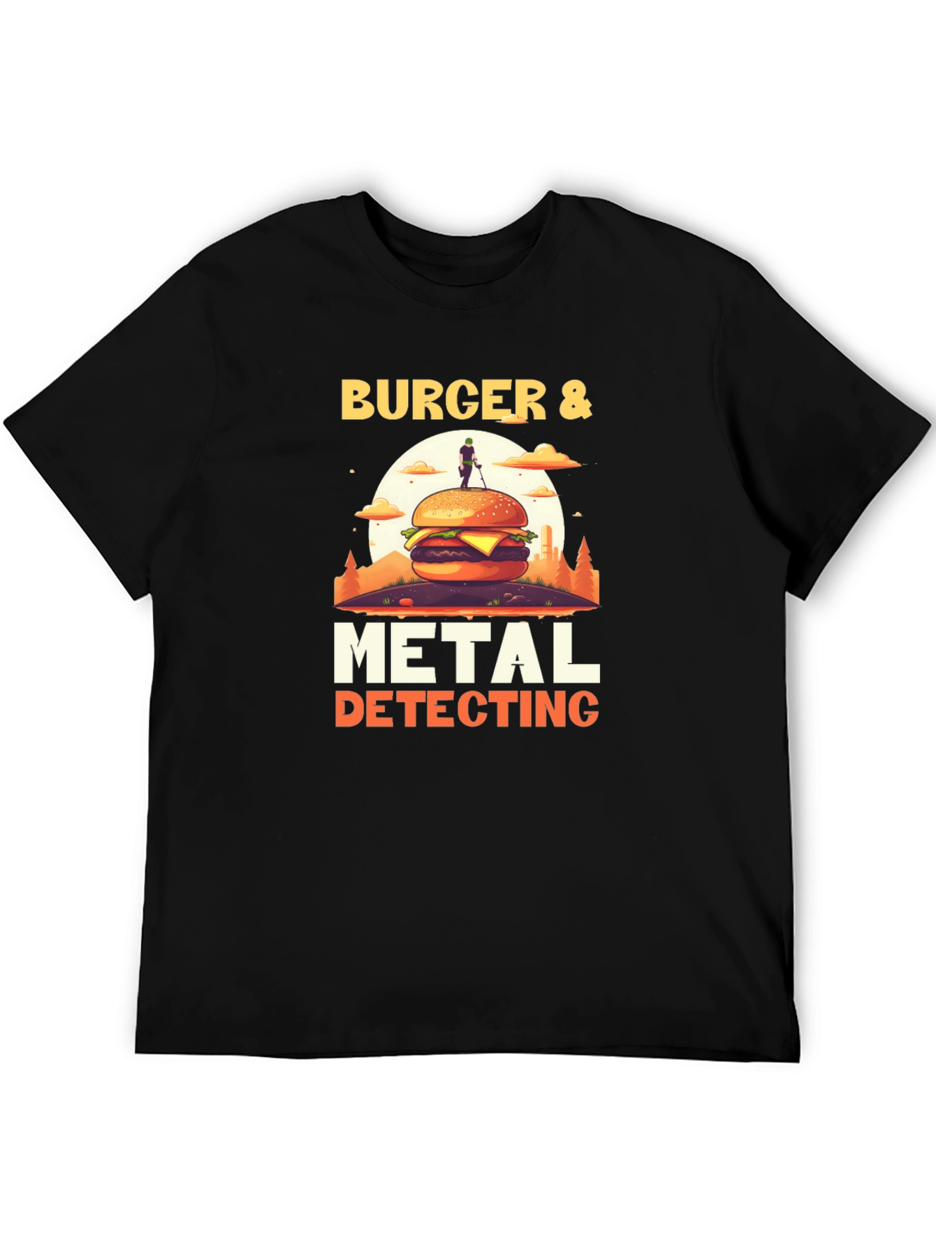 Burger & Metal Detecting Graphic Tee